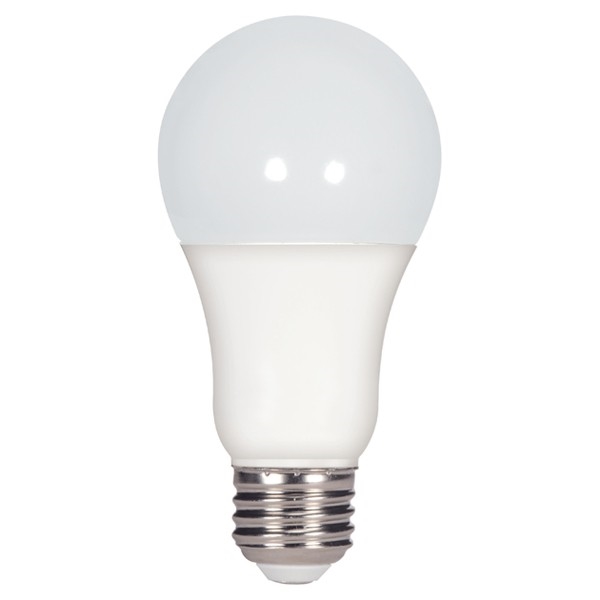 Satco S29818 LED Bulb, General Purpose, A19 Lamp, 100 W Equivalent, E26 Lamp Base, Dimmable, Frosted, Natural Light