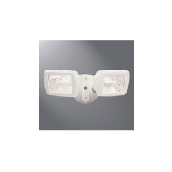 Eaton Lighting TMQ150W Flood Light, White Fixture, 120 V, 300 W, 2-Lamp, Halogen Lamp, Metal Fixture