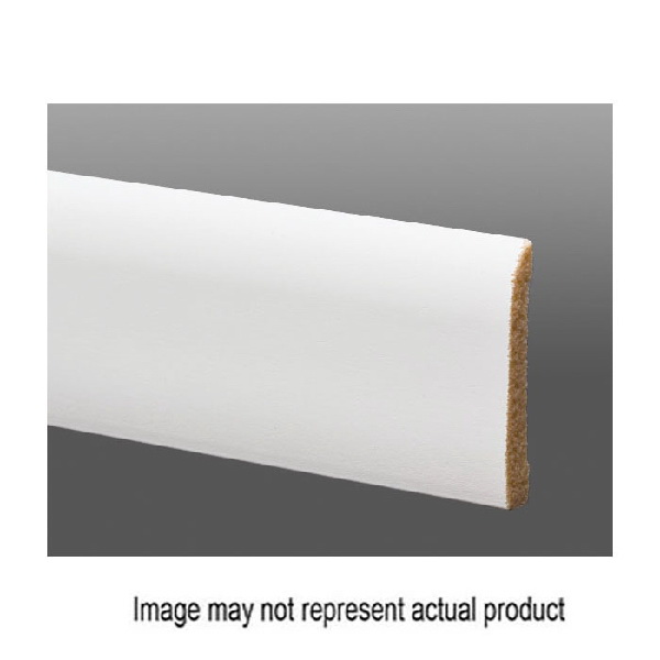 713 67130800636 Ranch Base Moulding, 8 ft L, 3-3/16 in W, 7/16 in Thick, Polystyrene, Russet