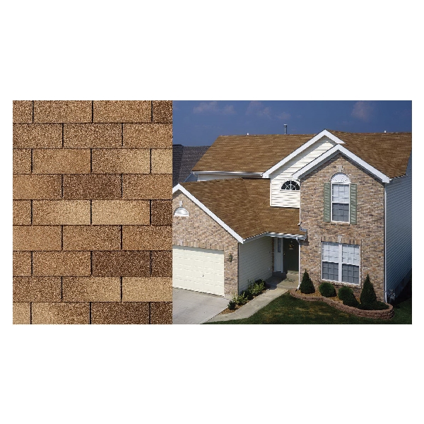 Elite Glass-Seal Series 08042216 Shingle, 36 in L, 12-1/4 in W, Asphalt/Ceramic/Fiberglass, Rustic Cedar