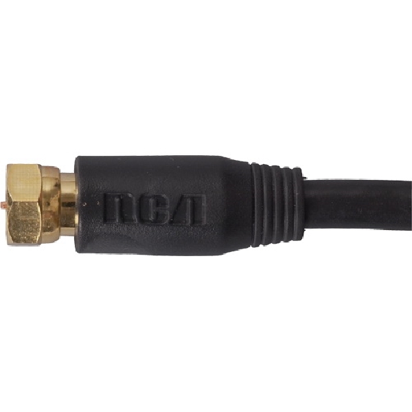 VHB655R Coaxial Cable, Male, Male, PVC Sheath, Black Sheath, 50 ft L