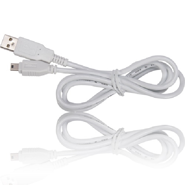 AH732R Power and Sync Cable, Male, Micro B-Male, White, 3 ft L