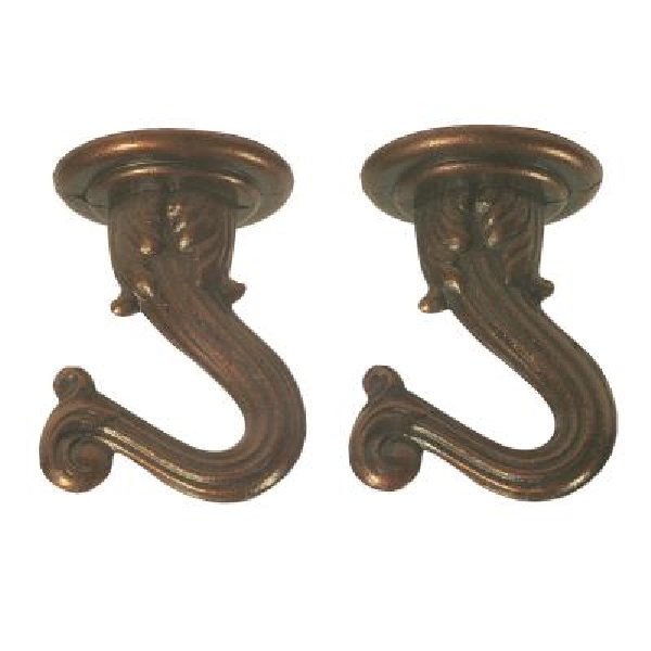 Westinghouse 70453 Swag Hook, 30 lb, Metal, Antique Copper