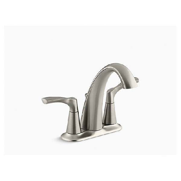 Mistos Series K-R37024-4D1-BN Bathroom Faucet, 1.2 gpm, 2-Faucet Handle, Brushed Nickel, 4 in Faucet Centers