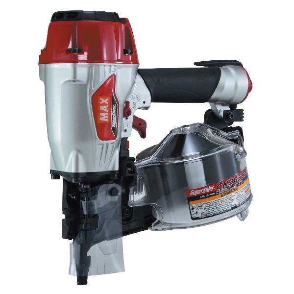 CN565S3 Siding Coil Nailer, 400 Magazine, 15 deg Collation, Plastic, Wire Collation, 1-1/4 to 2-1/2 in Fastener