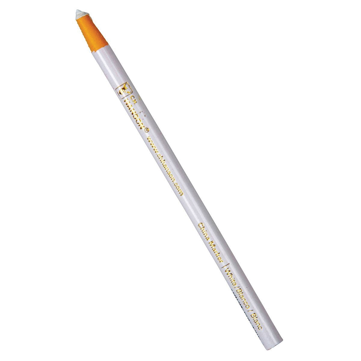 El Marko 10392 China Marker, 5/16 in Tip, White, 6-3/4 in L