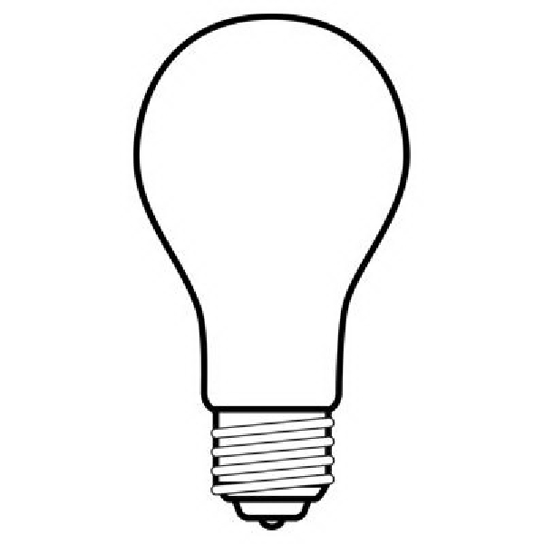 GE Saf-T-Gard Series 46895 Light Bulb, 75 W, A21 Lamp, E26 Medium Lamp Base, 715 Lumens, 2800 K Color Temp