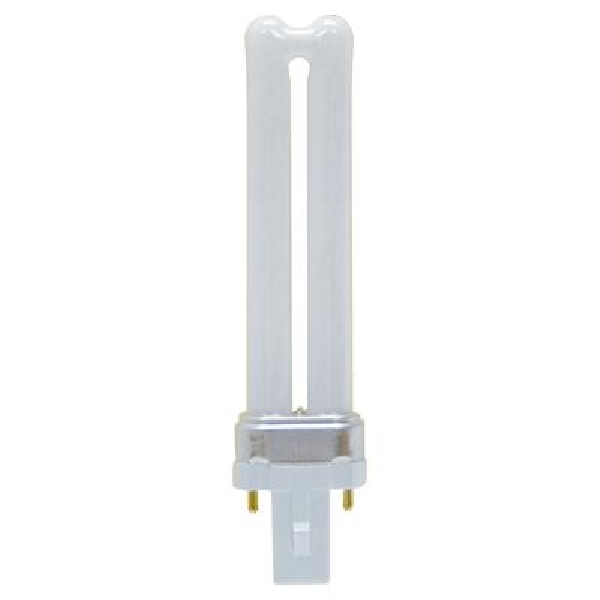 13576 CFL Bulb, 7 W, T4 Lamp, G23 Lamp Base, 400 Lumens, 2700 K Color Temp, Soft White Light