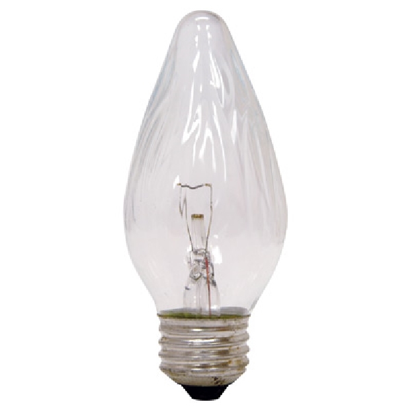 GE 75337 Ceiling Fan Bulb, 25 W, F15 Lamp, E26 Medium Lamp Base, 190 Lumens, 2500 K Color Temp