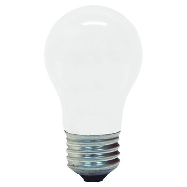 97491 Standard Bulb, 15 W, A15 Lamp, E26 Medium Lamp Base, 100 Lumens, 2500 K Color Temp, White Light