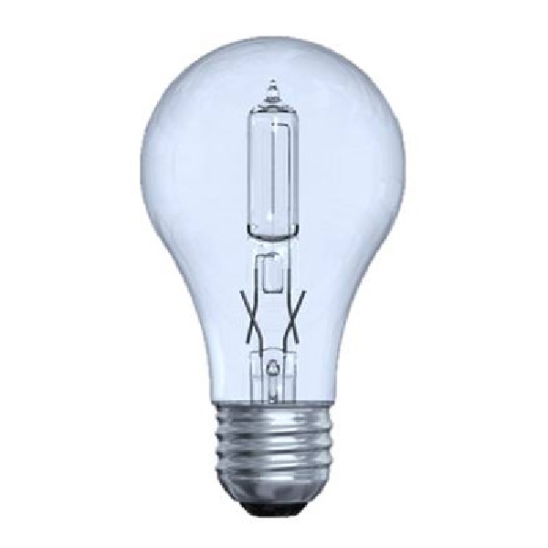 78796 Halogen Bulb, 43 W, E26 Medium Lamp Base, A19 Lamp, 750 Lumens Lumens, 2900 K Color Temp, 1000 hr Average Life