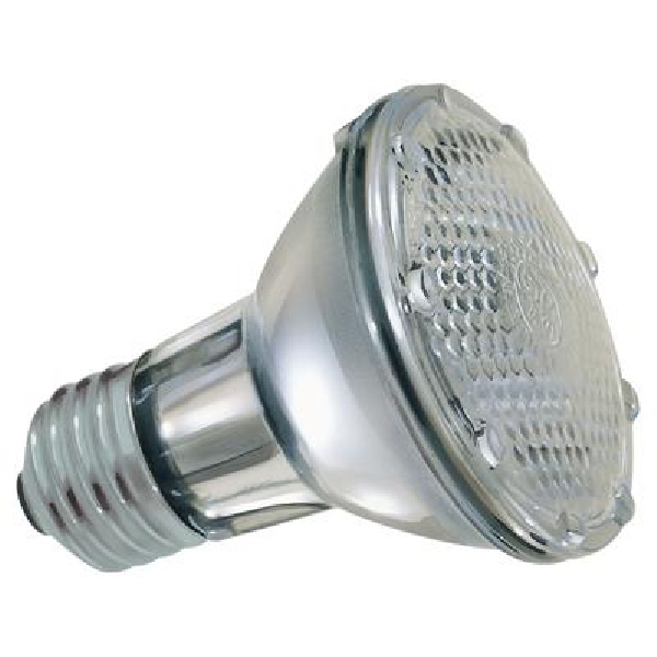 69163 Halogen Bulb, 38 W, E26 Medium Skirt Lamp Base, PAR20 Lamp, 490 Lumens, 2850 K Color Temp