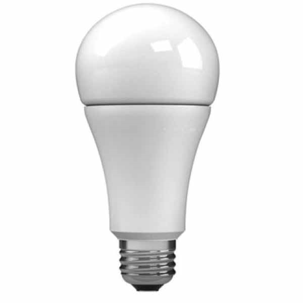 24132 LED Bulb, 3-Way, A21 Lamp, 50, 100, 150 W Equivalent, E26 Lamp Base, Dimmable, Soft White Light