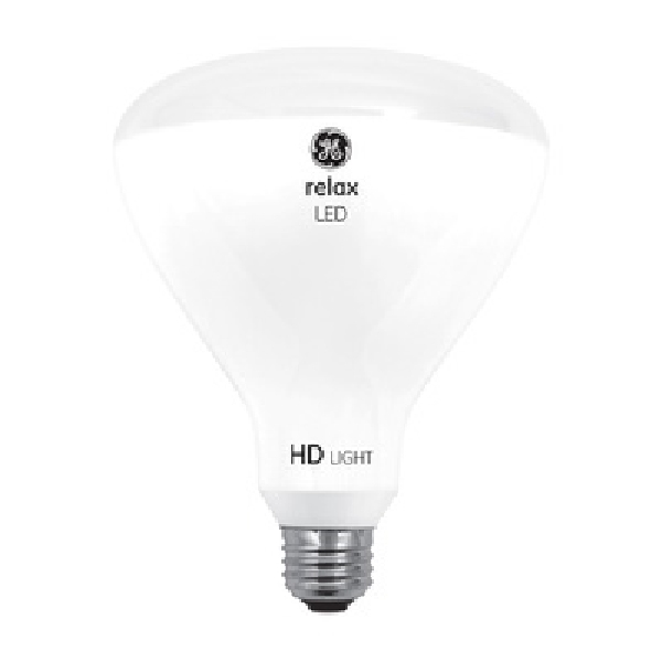 GE 68438 LED Bulb, Flood/Spotlight, BR40 Lamp, 65 W Equivalent, Dimmable, 2700 K Color Temp