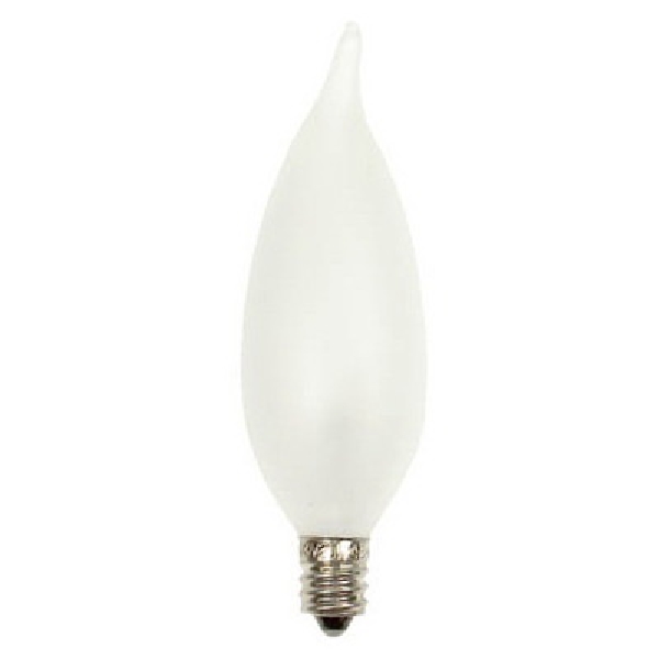 48396 Light Bulb, 15 W, CA8 Lamp, E12 Candelabra Lamp Base, 115 Lumens, 2500 K Color Temp, Soft White Light