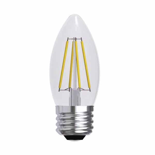 23336 LED Bulb, Decorative, BM Lamp, 60 W Equivalent, E26 Lamp Base, Dimmable, Soft White Light, 2700 K Color Temp
