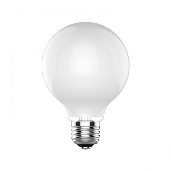 25016 LED Bulb, Globe, G25 Lamp, 60 W Equivalent, E26 Lamp Base, Dimmable, Soft White Light, 2700 K Color Temp
