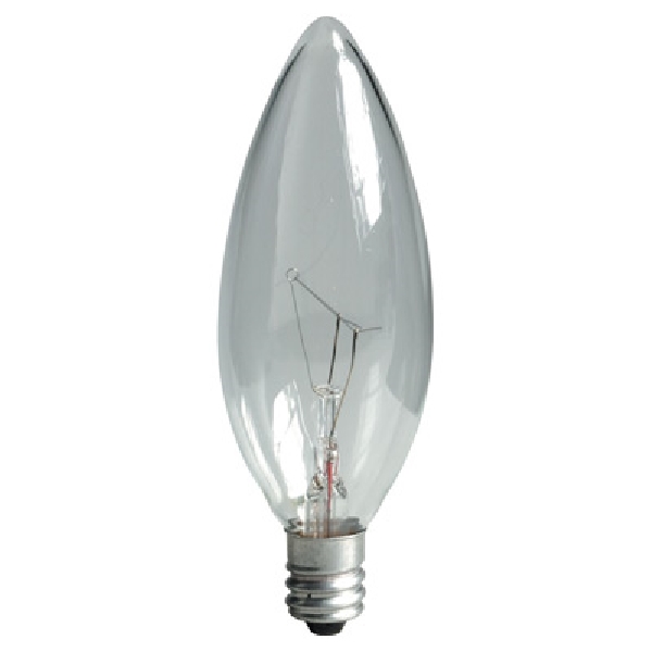 74978 Ceiling Fan Bulb, 45 W, B10 Lamp, E12 Candelabra Lamp Base, 155 Lumens, 2500 K Color Temp