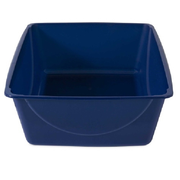 Petmate 22182 Basic Litter Pan, 12 in W, 16 in D, Plastic, Sapphire Blue