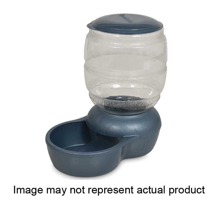 Petmate Replendish 24495 Gravity Feeder with Microban, S, 5 lb Volume, PET, Pearl Peacock Blue