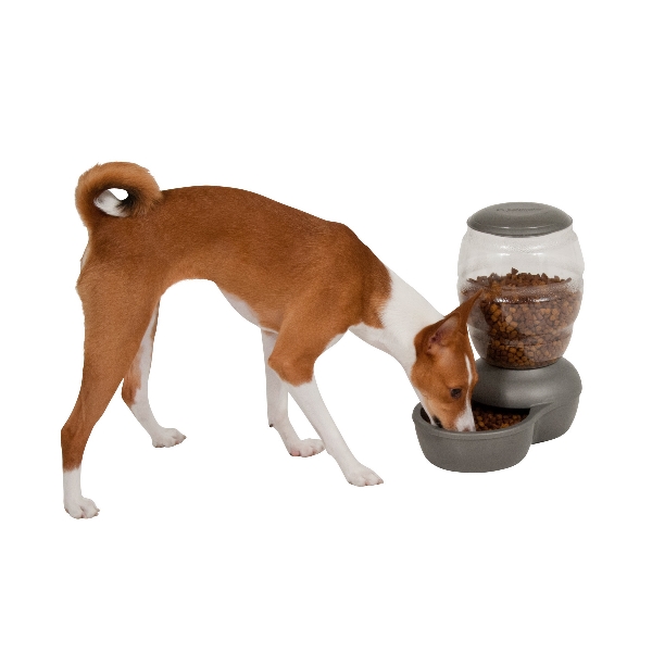 Petmate Replendish 24495 Gravity Feeder with Microban, S, 5 lb Volume, PET, Pearl Peacock Blue