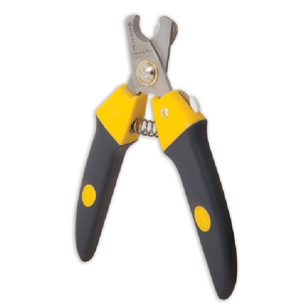 GripSoft 65016 Deluxe Nail Clipper, Gray/Yellow, Dog