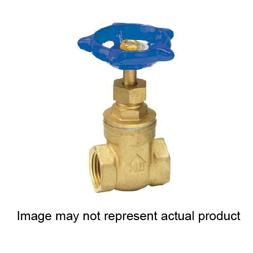 170-2-114-114 Gate Valve, 1-1/4 in Connection, Threaded, 150 psi Pressure, Brass Body