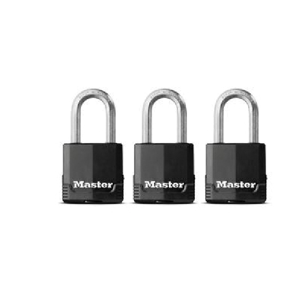 Master Lock Magnum Series M115XTRILFCCSEN Padlock, Keyed Alike Key, 5/16 in Dia Shackle, Boron-Carbide Shackle