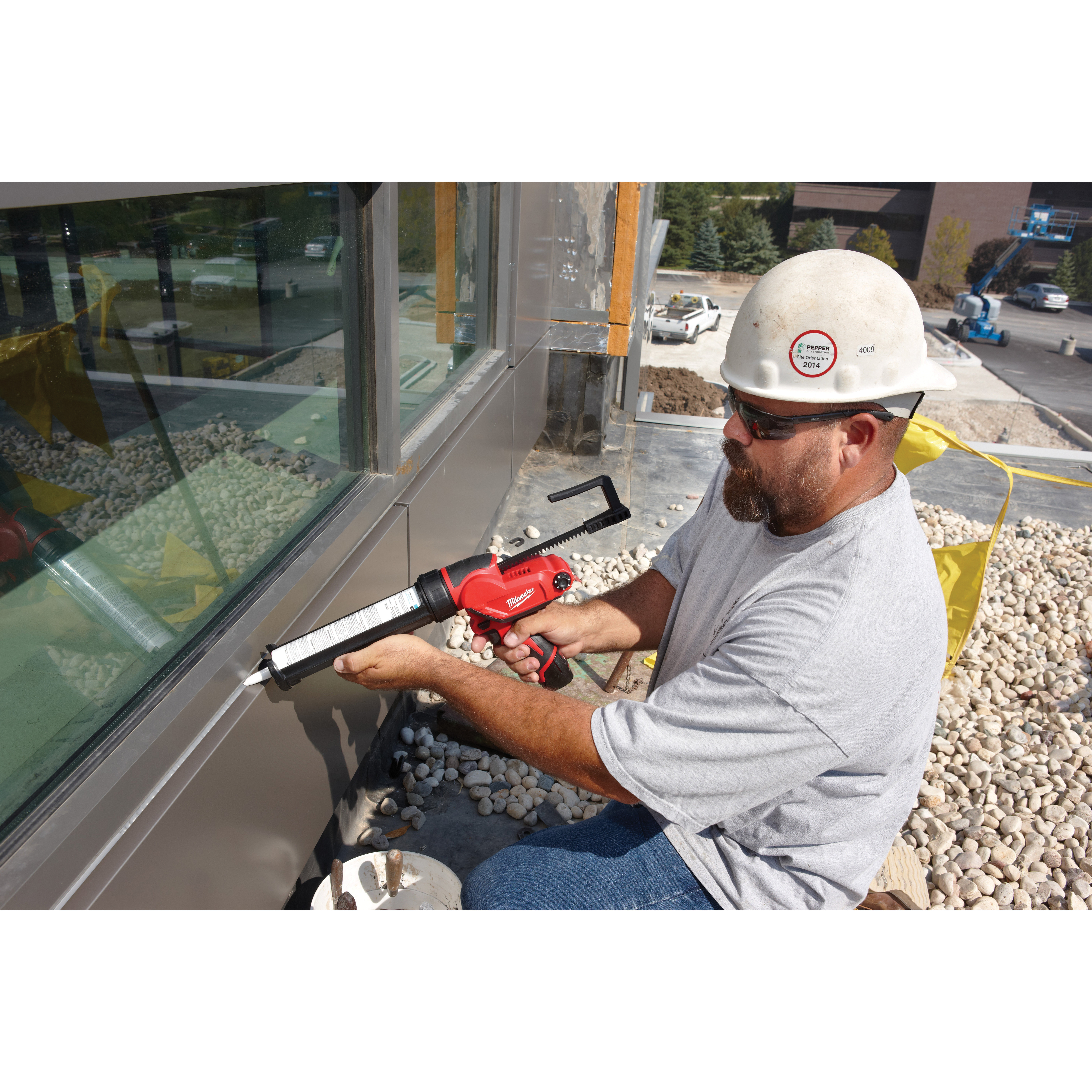 Cordless M12 Caulk Gun, Milwaukee, 10 oz Cartridge, Tool Only - 5