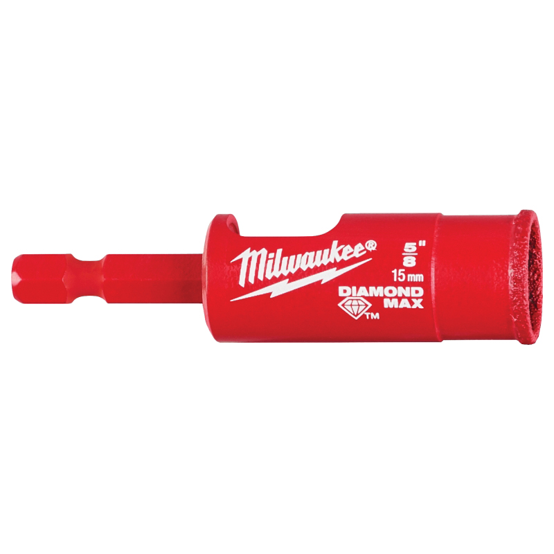 Diamond Plus 49-56-0513 Hole Saw, 5/8 in Dia, 1 in D Cutting, Diamond Grit Cutting Edge