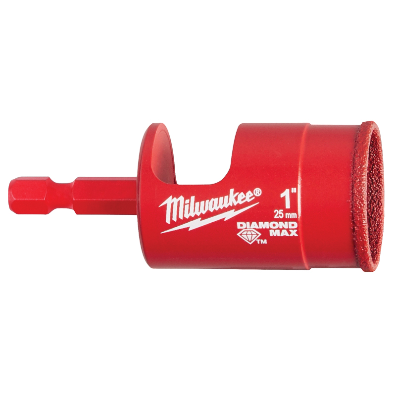 Diamond Plus 49-56-0517 Hole Saw, 1 in Dia, 1 in D Cutting, Diamond Grit Cutting Edge