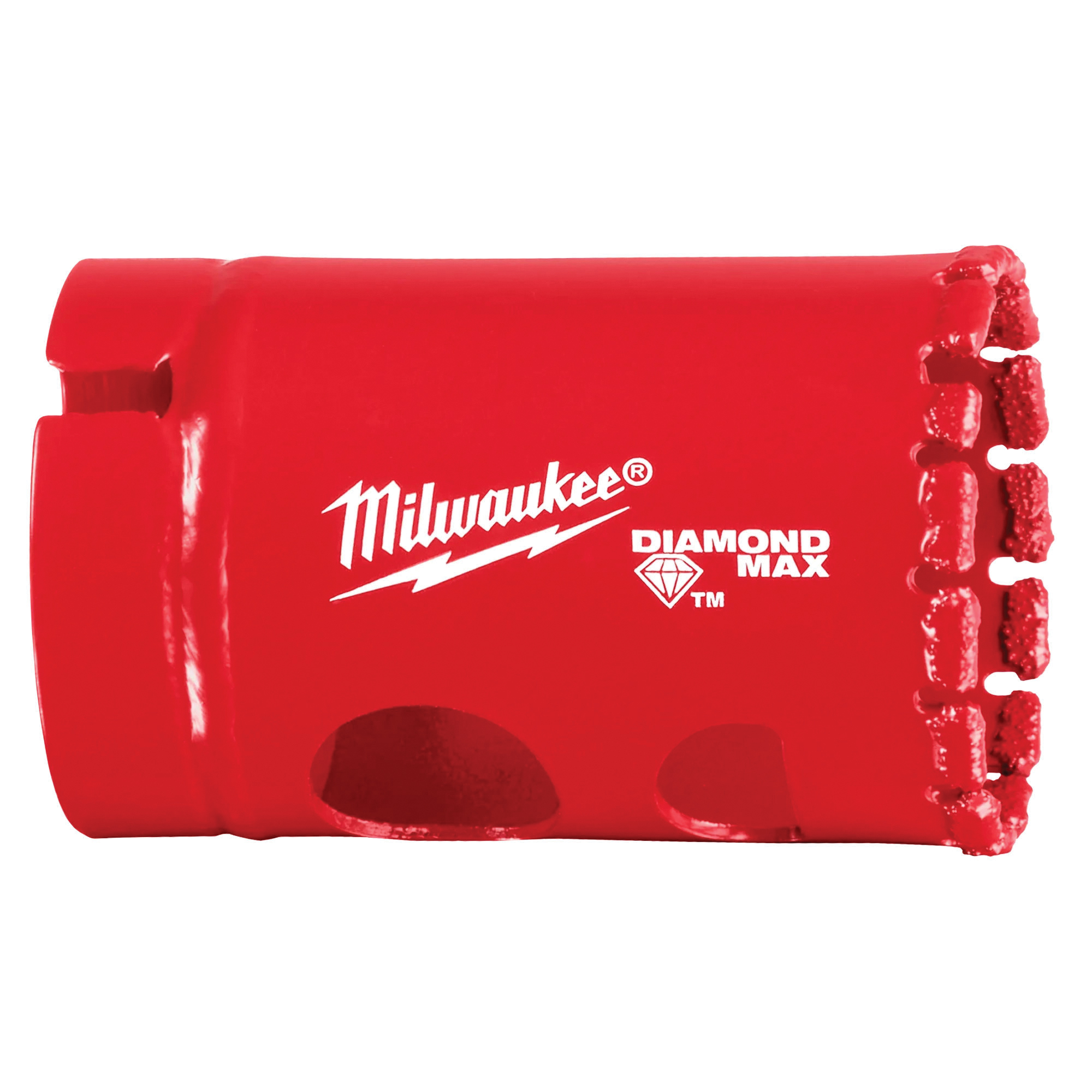 Diamond MAX 49-56-5620 Hole Saw, 1-1/4 in Dia, 1/2 in D Cutting, 5/8-18 Arbor, 4 TPI, Diamond Cutting Edge