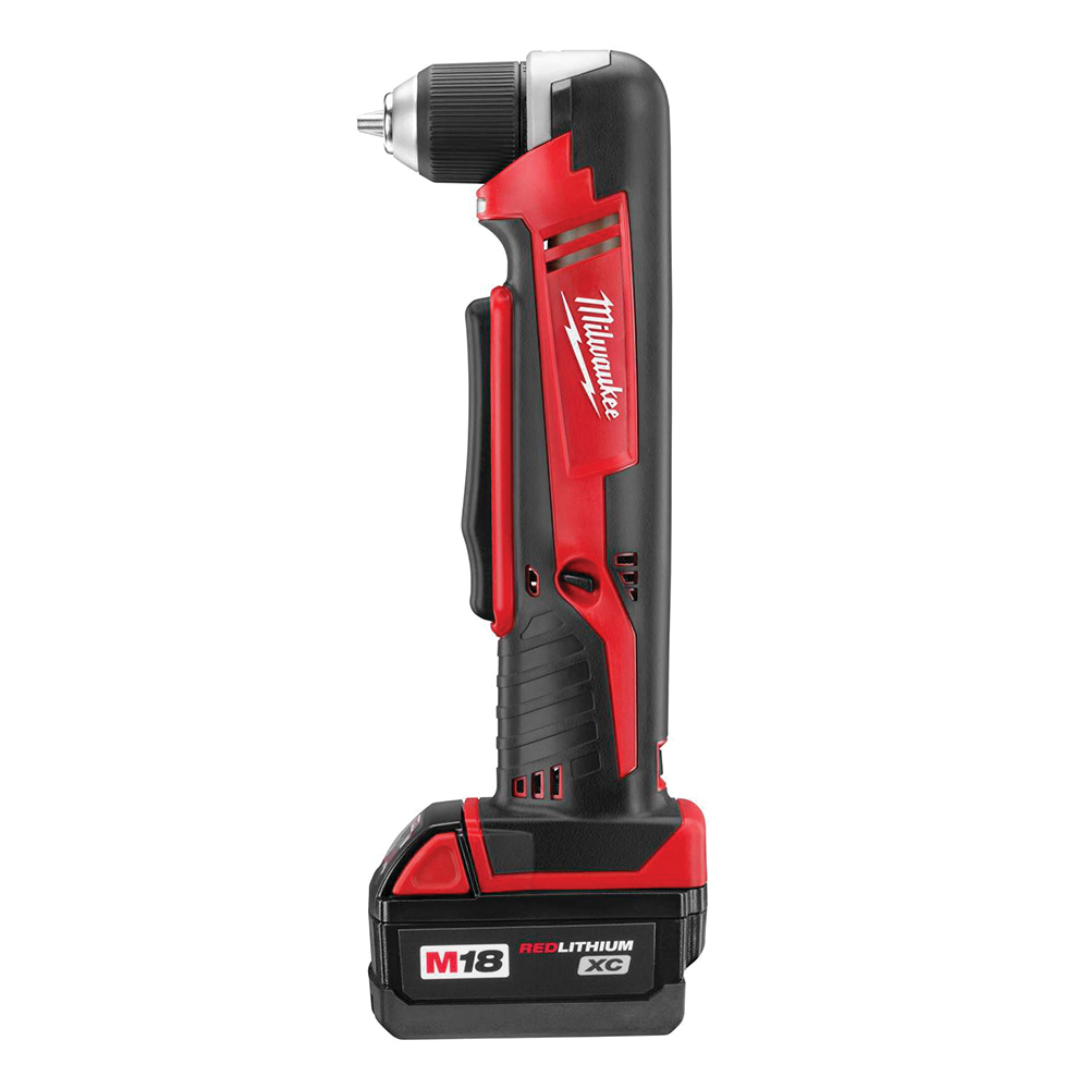 Cordless M18 Right Angle Drill, Milwaukee, 3/8 in Keyless Chuck, Tool Only - 2