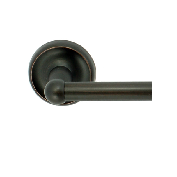 3100 Series 3118DB Towel Bar, 18 in L Rod, Aluminum/Zinc Alloy, Dark Bronze, Surface Mounting