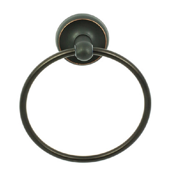 3100 Series 3104DB Towel Ring, 6-3/4 in Dia Ring, Aluminum/Zinc Alloy, Dark Bronze, Surface Mounting