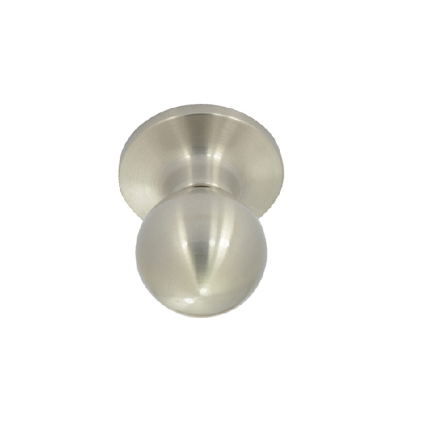 10000 Series 10126DC Passage Knob, Metal, Dull Chrome, 2-3/8 to 2-3/4 in Backset, 1-3/8 to 1-3/4 in Thick Door