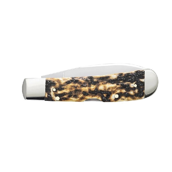 Case 67912 Tribal Lock Knife, 3 in L Blade, Stainless Steel Blade, 1-Blade, Jigged Handle, Toasted Handle