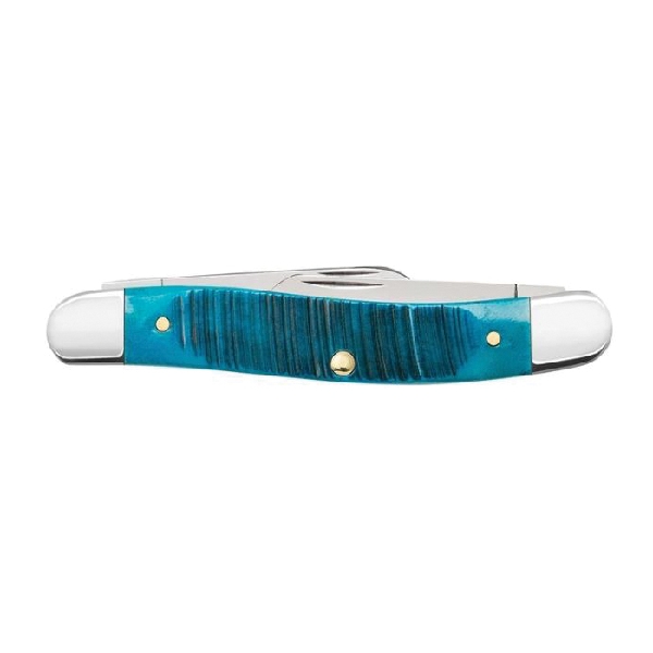 Case 25597 Medium Stockman Knife, Clip, Sheepfoot, Spey Blade, Mirror Polished Blade, 2.5, 1.9, 1.7 in L Blade, 3-Blade