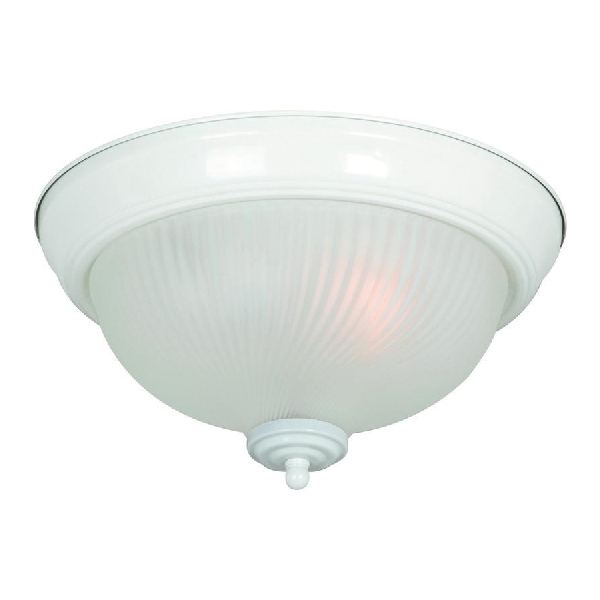 54-3975 Ceiling Light Fixture, 60 W, 1-Lamp, Steel Fixture, White Fixture