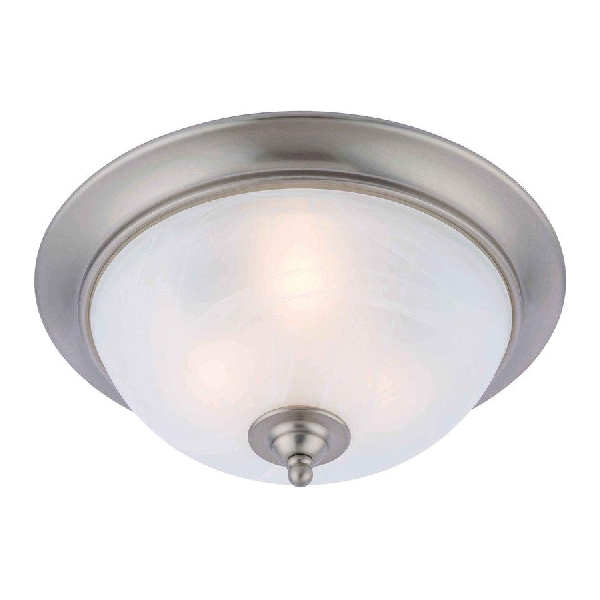 Dover Series 16-3347 Ceiling Fixture, 180 W, 3-Lamp, CFL Lamp, Satin Nickel Fixture