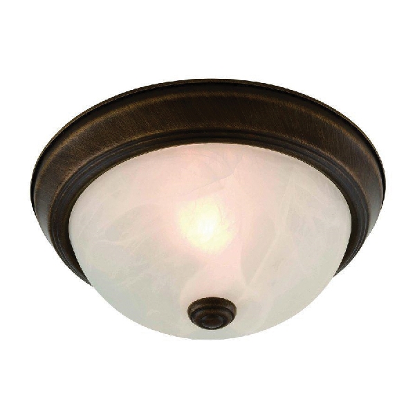 11-9962 Ceiling Light Fixture, 26 W, 2-Lamp, CFL Lamp, Oil-Rubbed Bronze Fixture
