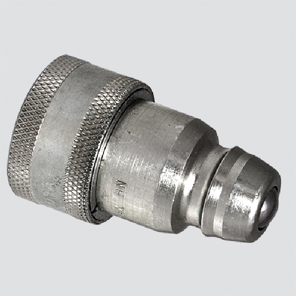 S25 Series 39041600 Hydraulic Quick Coupler, 1/2 x 1/2 in, ISO Male Tip x John Deere Cone Style Body, Steel