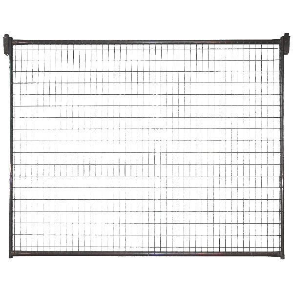 KP65GY Kennel Panel, 5 ft L x 6 ft H, Steel, Gray, Powder-Coated