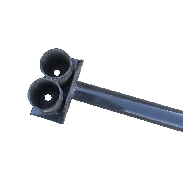 SSRBGY Radius Bar, Solid Sweep, Gray, Powder-Coated, For: Priefert Sweep Systems