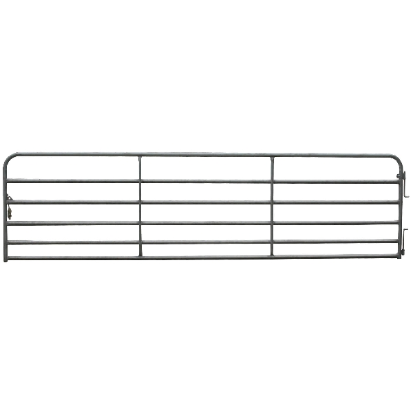 RGG216 Bull Gate, 16 ft W Gate, 50-1/2 in H Gate, 16 ga Frame Tube/Channel, Steel Frame,