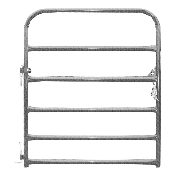 RGG04 Economy Gate, 4 ft W Gate, 50-1/2 in H Gate, 20 ga Frame Tube/Channel, 22 ga Rails, 1.66 in Mesh