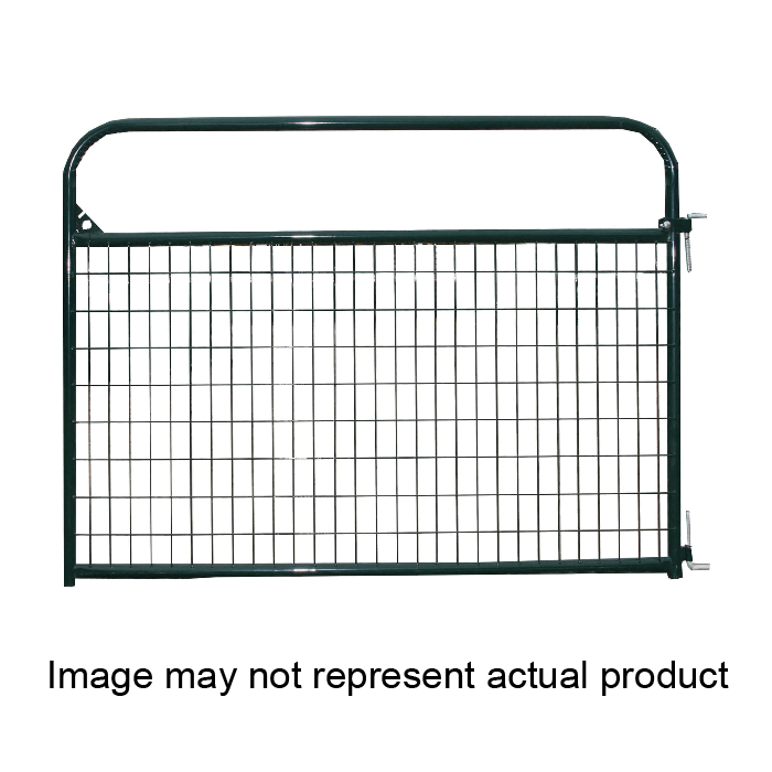 RWG04GN Wire-Filled Economy Gate, 4 ft W Gate, 50-1/2 in H Gate, 20 ga Frame Tube/Channel, 8 ga Mesh Wire