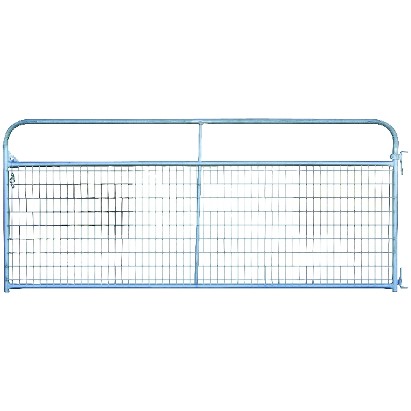 RWGG10 Wire-Filled Economy Gate, 10 ft W Gate, 50-1/2 in H Gate, 20 ga Frame Tube/Channel, 8 ga Mesh Wire