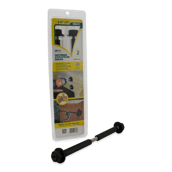 OWT 56651 Timber Bolt, 8 to 10 in OAL, Steel