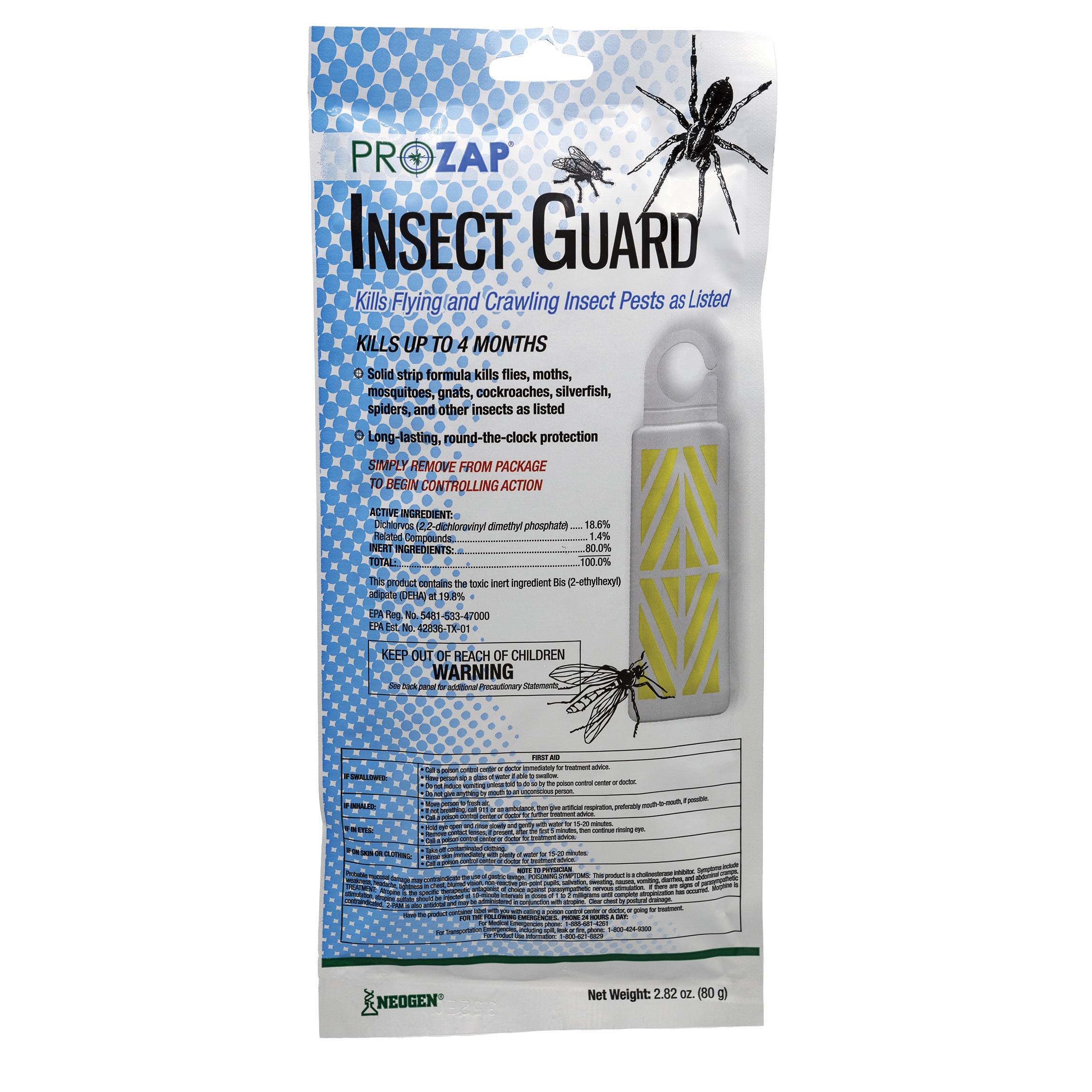 5019510 Insect Guard, Solid, Mild Chemical, 80 g